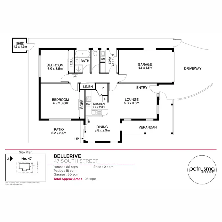 Floorplan of Homely house listing, 47 South Street, Bellerive TAS 7018