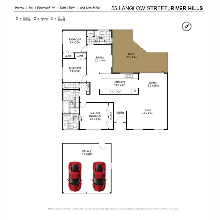 Floorplan of Homely house listing, 55 Langlo Street, Riverhills QLD 4074