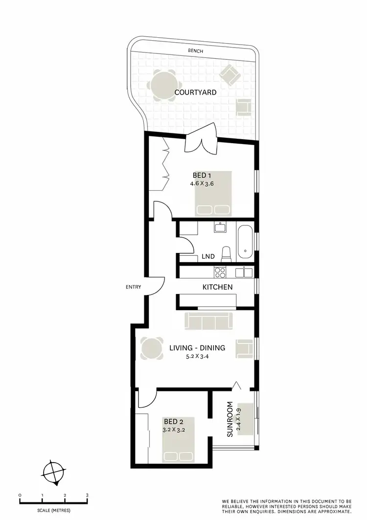 Floorplan of Homely apartment listing, 2/6 Farrell Avenue, Darlinghurst NSW 2010