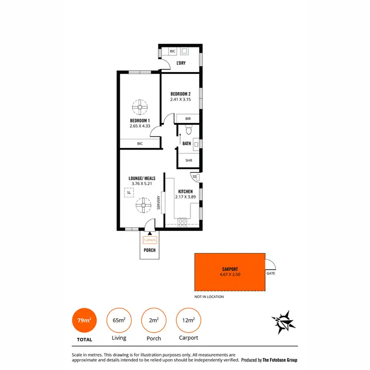Floorplan of Homely unit listing, 2/7 Oxley Street, Somerton Park SA 5044