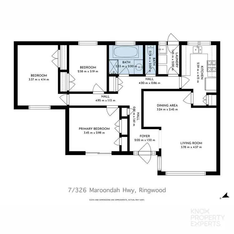 Floorplan of Homely unit listing, 7/326 Maroondah Highway, Ringwood VIC 3134