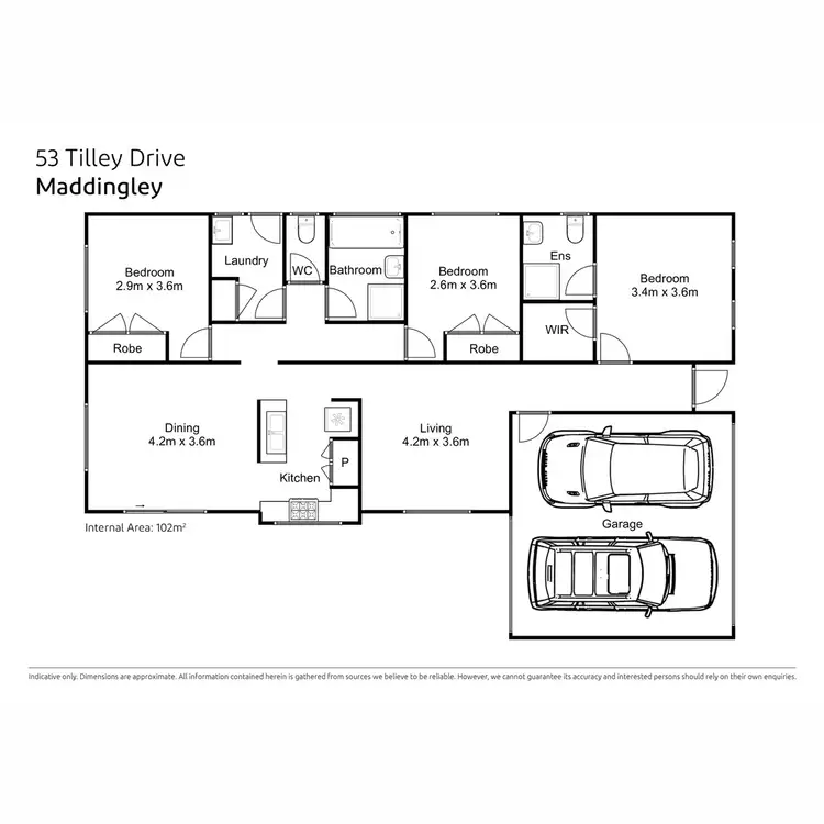 Floorplan of Homely house listing, 53 Tilley Drive, Bacchus Marsh VIC 3340