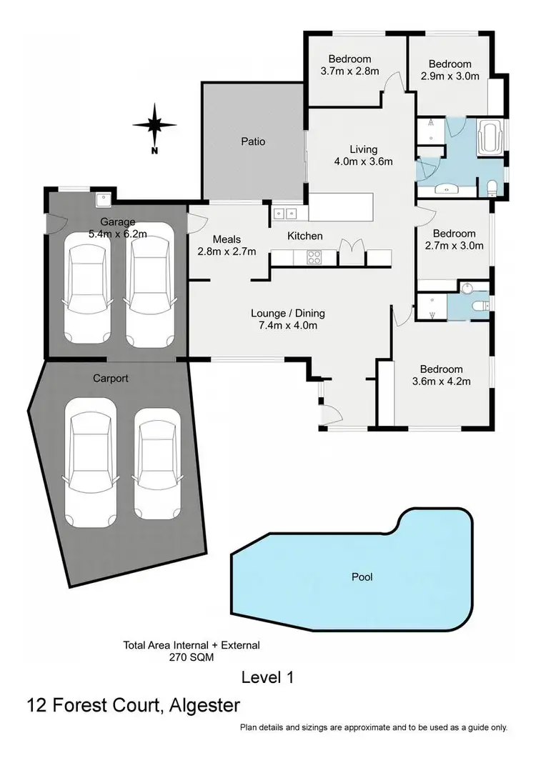 Floorplan of Homely house listing, 12 Forest Court, Algester QLD 4115