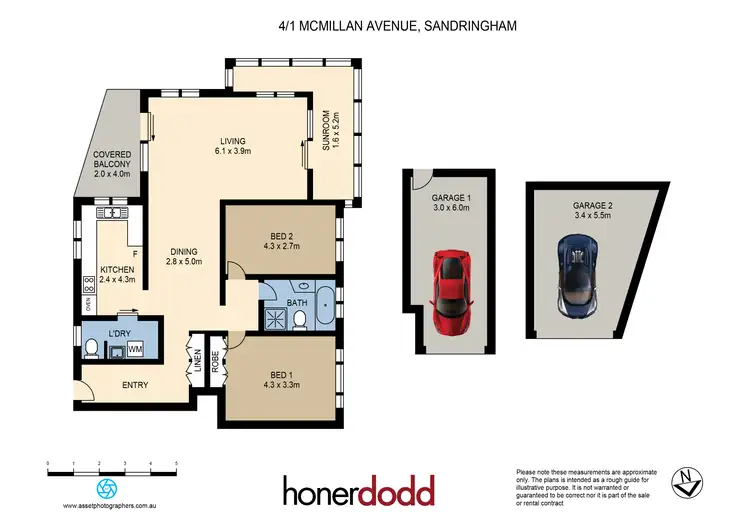 Floorplan of Homely apartment listing, 4/1 McMillan Avenue, Sandringham NSW 2219