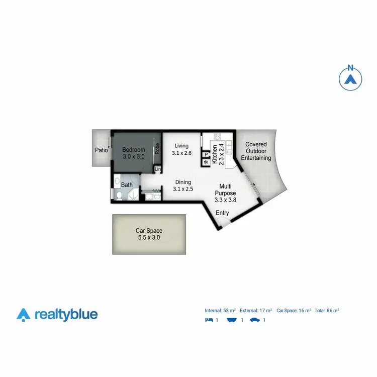 Floorplan of Homely apartment listing, 3/5 Fourth Avenue, Burleigh Heads QLD 4220