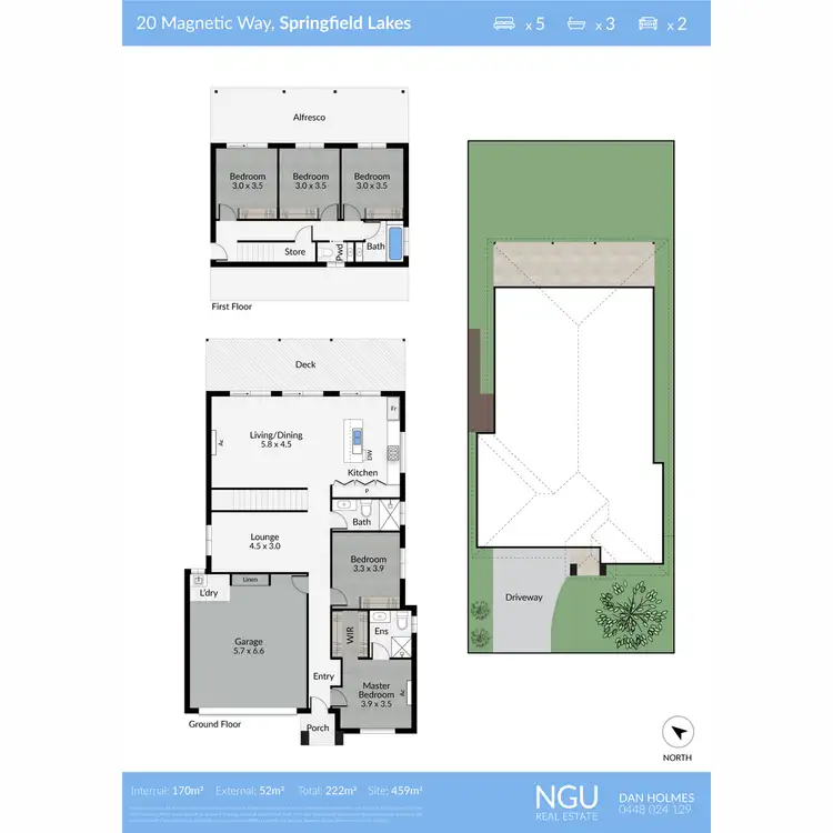 Floorplan of Homely house listing, 20 Magnetic Way, Springfield Lakes QLD 4300