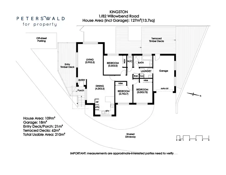 Floorplan of Homely villa listing, 1/82 Willowbend Road, Kingston TAS 7050