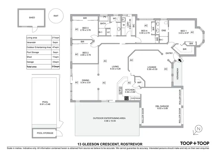 Floorplan of Homely house listing, 13 Gleeson Crescent, Rostrevor SA 5073