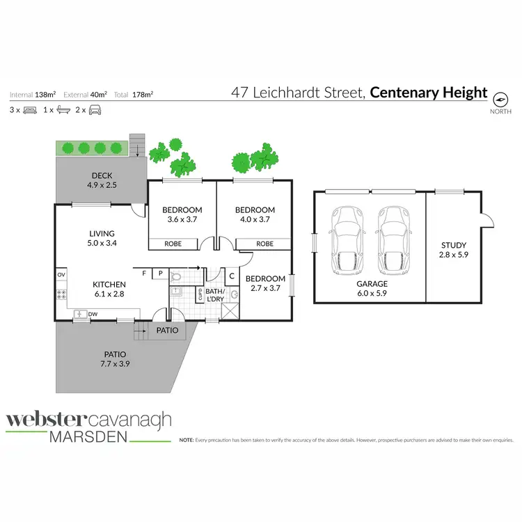 Floorplan of Homely house listing, 47 Leichhardt Street, Centenary Heights QLD 4350