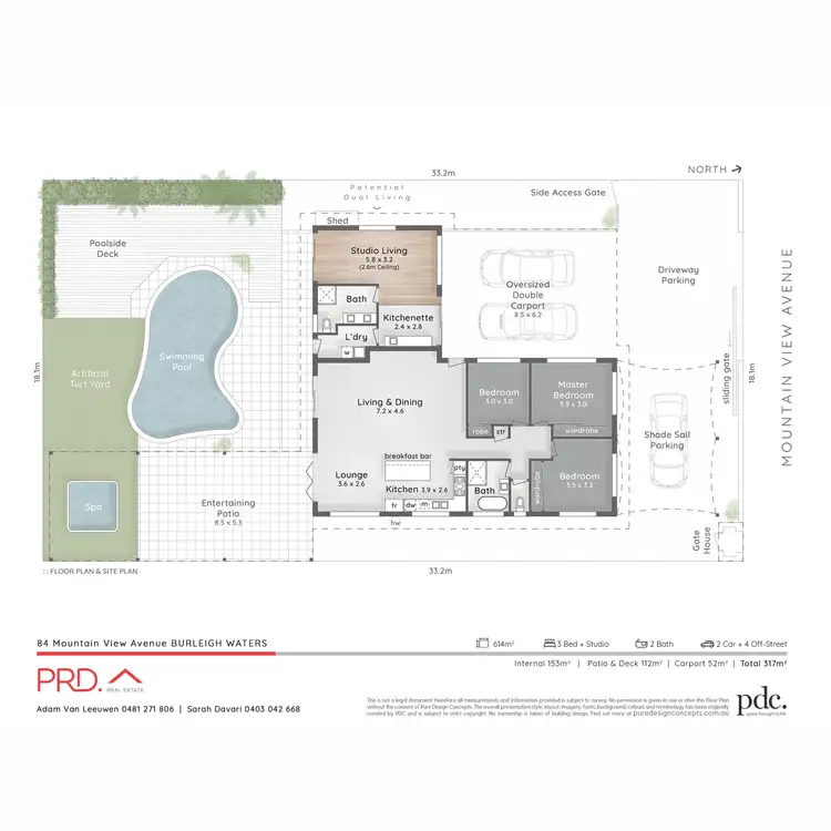 Floorplan of Homely house listing, 84 Mountain View Avenue, Burleigh Waters QLD 4220