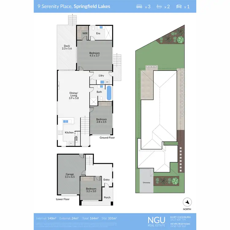 Floorplan of Homely house listing, 9 Serenity Place, Springfield Lakes QLD 4300