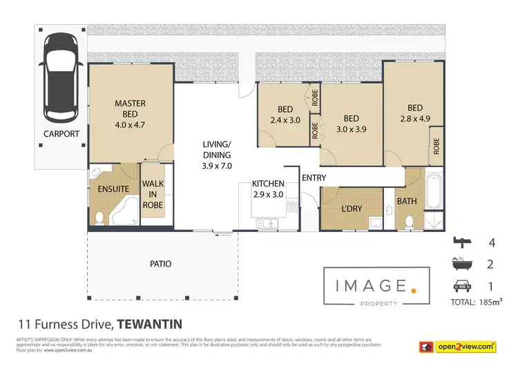 Floorplan of Homely house listing, 11 Furness Drive, Tewantin QLD 4565