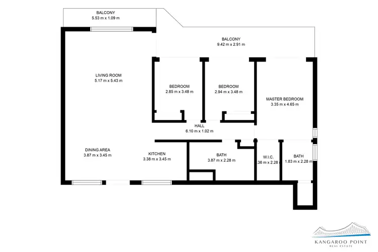 Floorplan of Homely apartment listing, 6/237 Wellington Road, Kangaroo Point QLD 4169