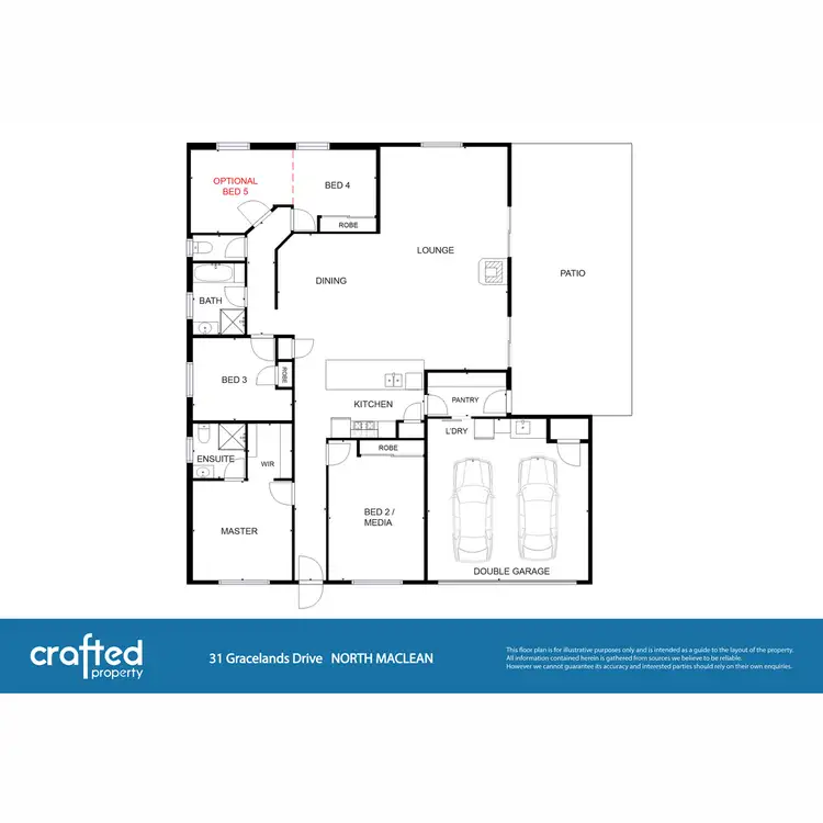 Floorplan of Homely house listing, 31 Gracelands Drive, North Maclean QLD 4280