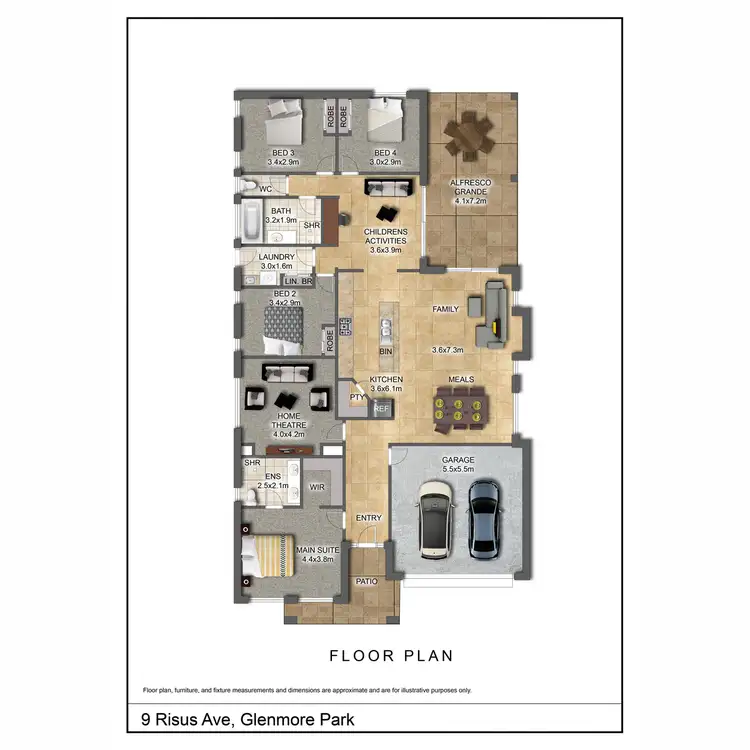 Floorplan of Homely house listing, 9 Risus Avenue, Glenmore Park NSW 2745