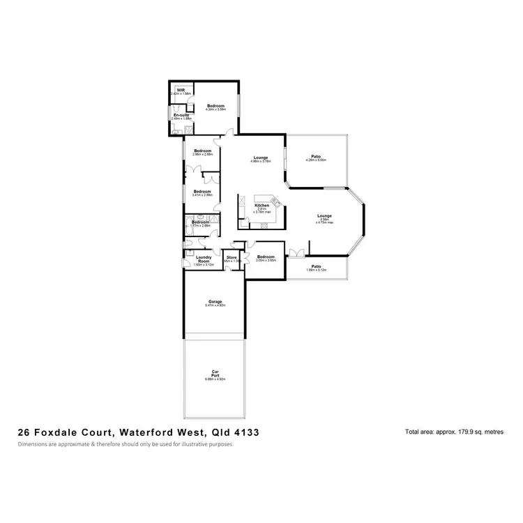 Floorplan of Homely house listing, 26 Foxdale Court, Waterford West QLD 4133