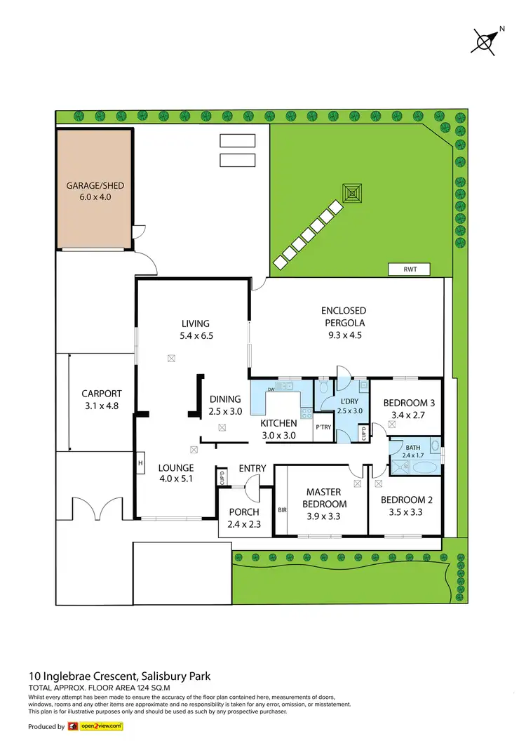 Floorplan of Homely house listing, 10 Inglebrae Crescent, Salisbury Park SA 5109