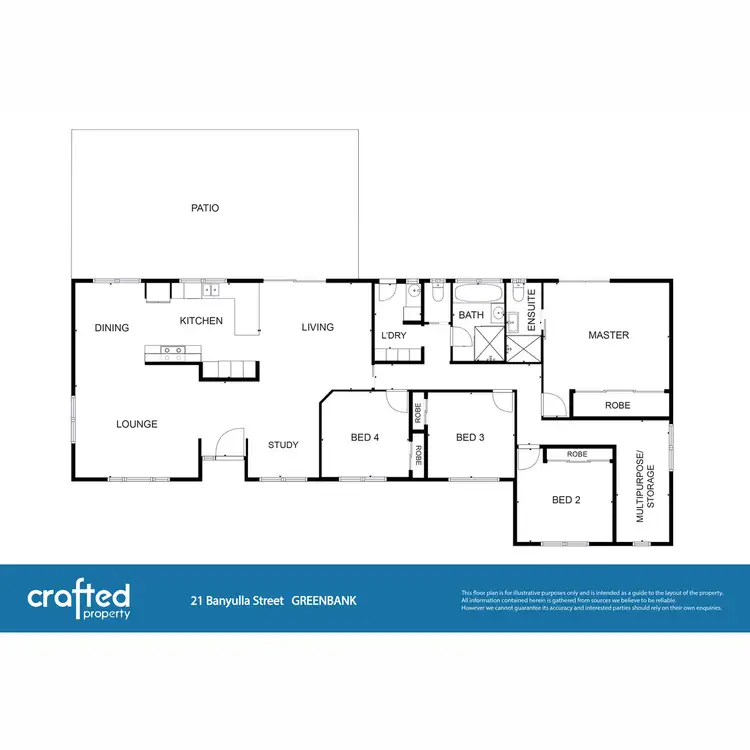 Floorplan of Homely house listing, 21 Banyulla Street, Greenbank QLD 4124