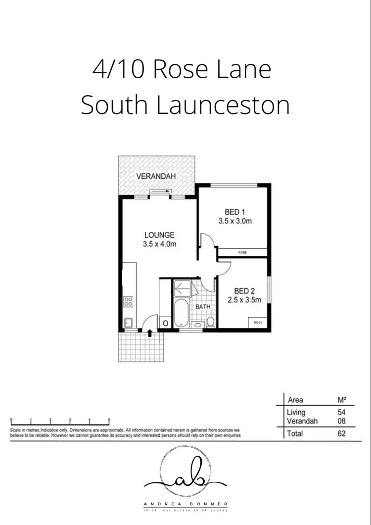Floorplan of Homely apartment listing, 4/10 Rose Lane, South Launceston TAS 7249