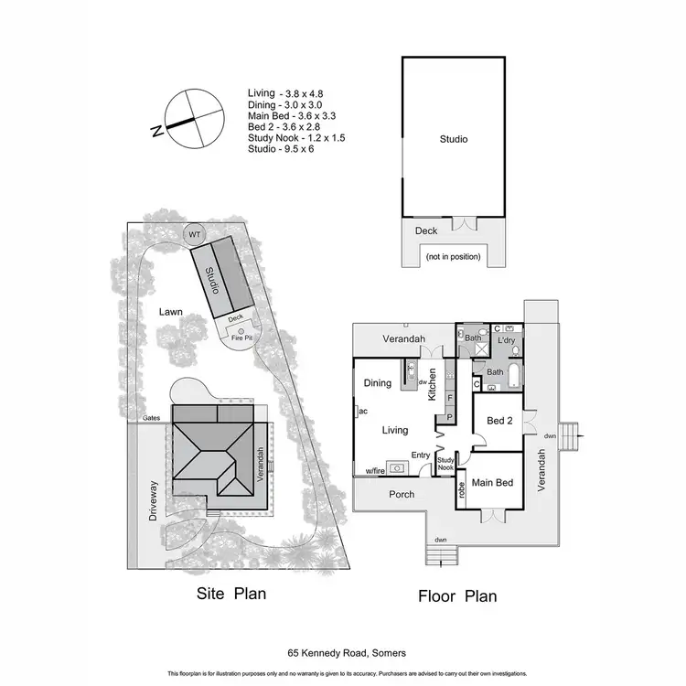 Floorplan of Homely house listing, 65 Kennedy Road, Somers VIC 3927