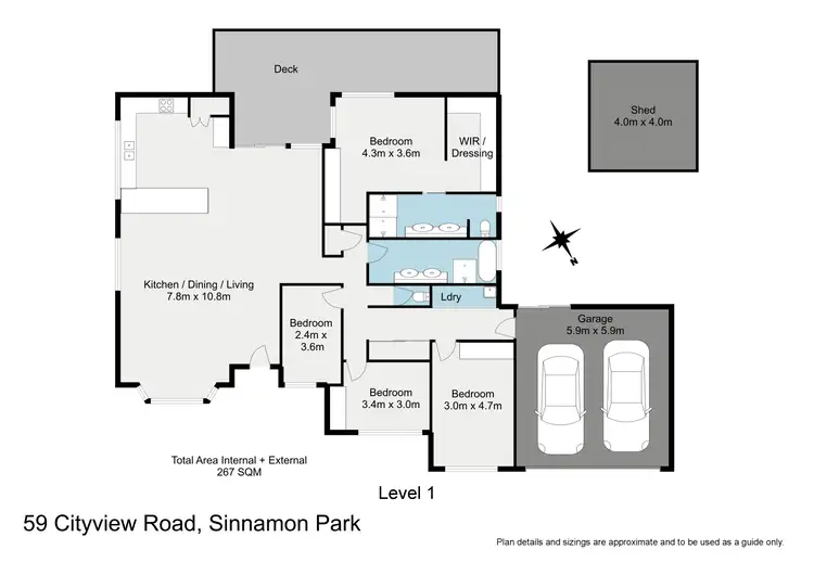 Floorplan of Homely house listing, 59 Cityview Road, Sinnamon Park QLD 4073