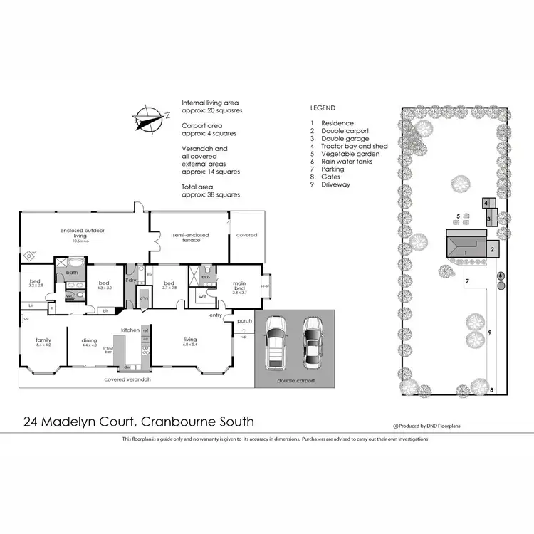 Floorplan of Homely rural property listing, 24 Madelyn Court, Cranbourne South VIC 3977