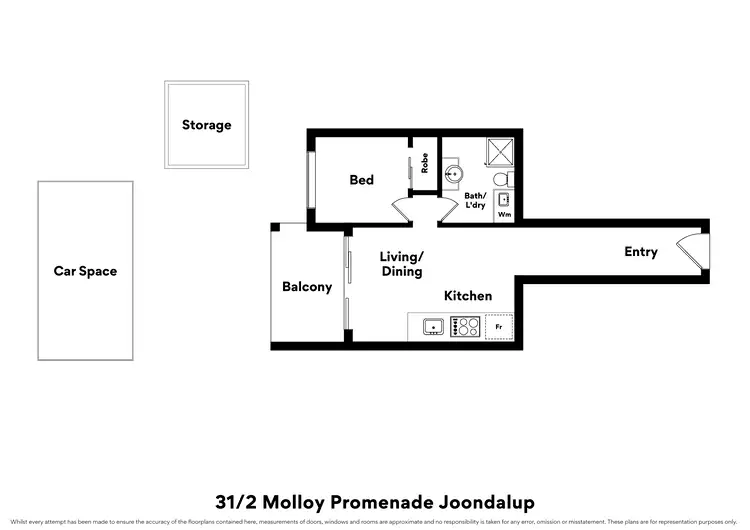 Floorplan of Homely apartment listing, 31/2 Molloy Promenade, Joondalup WA 6027