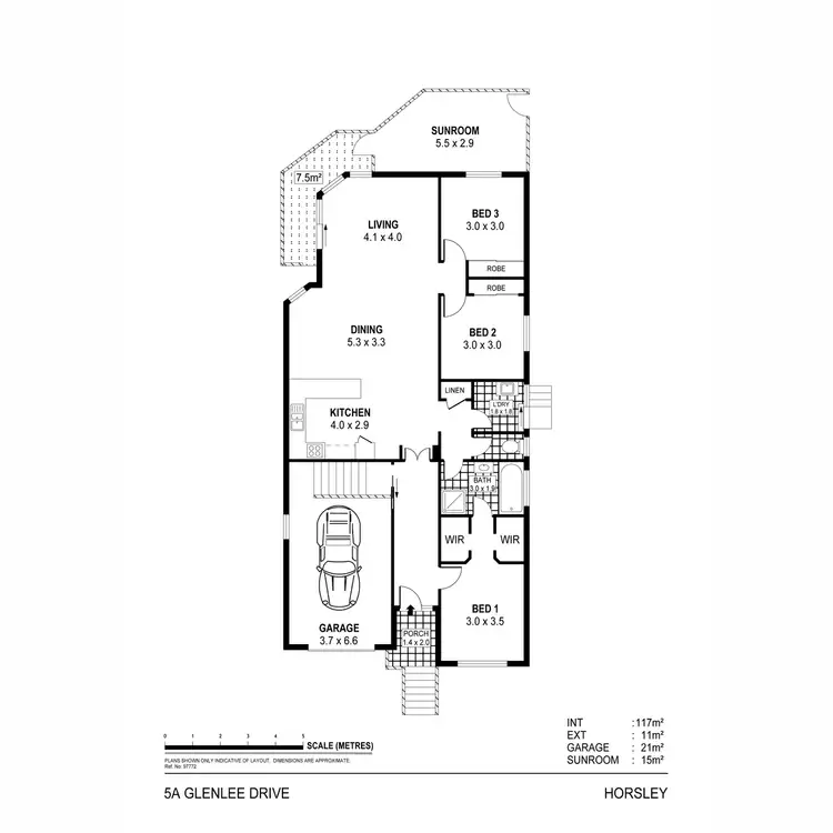 Floorplan of Homely house listing, 3/573 Glenlee Drive, Horsley NSW 2530