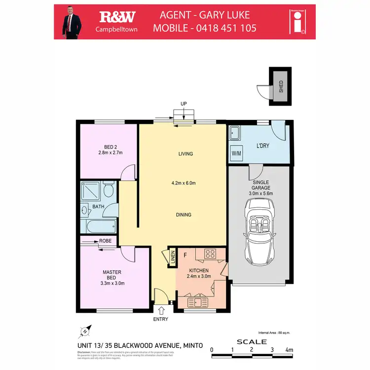 Floorplan of Homely villa listing, 13/35 Blackwood Avenue, Minto NSW 2566