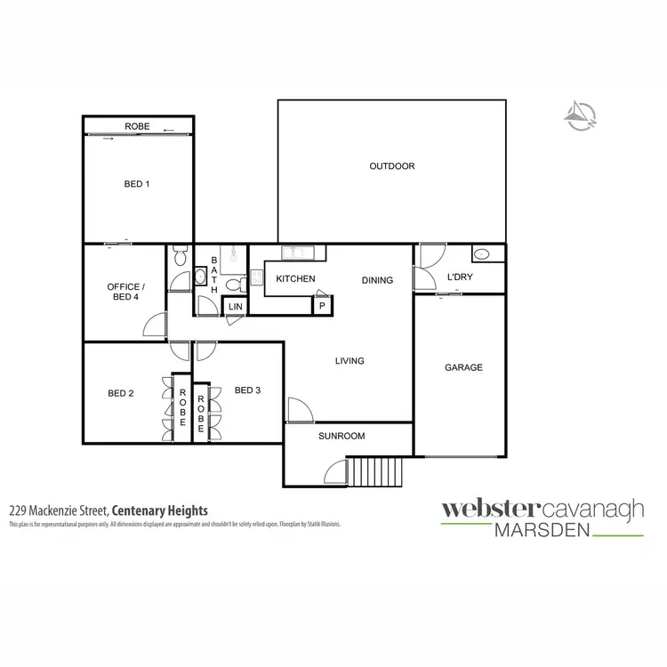 Floorplan of Homely house listing, 229 Mackenzie Street, Centenary Heights QLD 4350