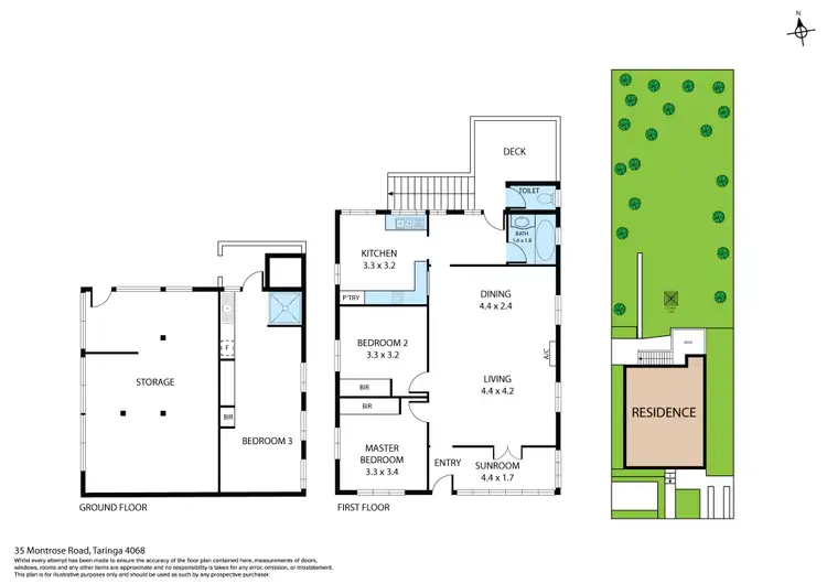 Floorplan of Homely house listing, 35 Montrose Road, Taringa QLD 4068