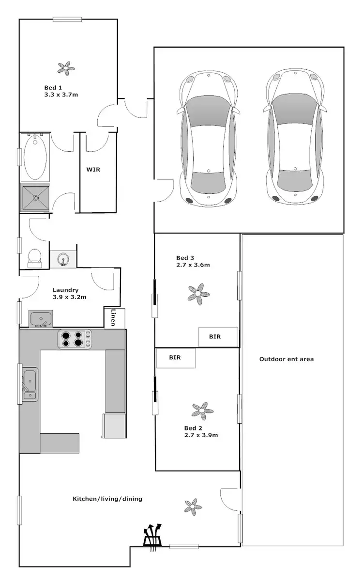 Floorplan of Homely house listing, 1/53 Cardiff Road, Port Lincoln SA 5606
