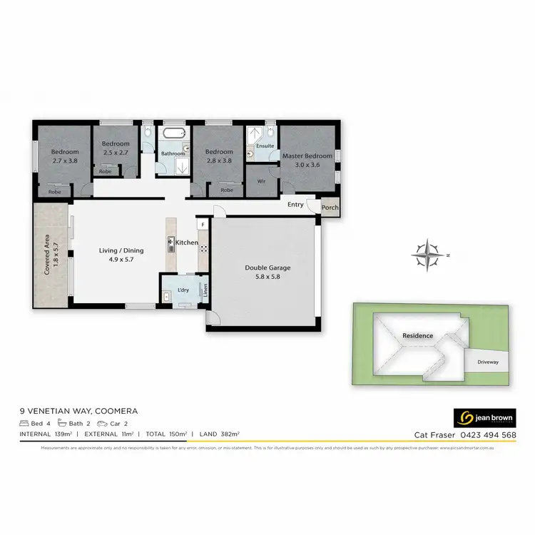 Floorplan of Homely house listing, 9 Venetian Way, Coomera QLD 4209