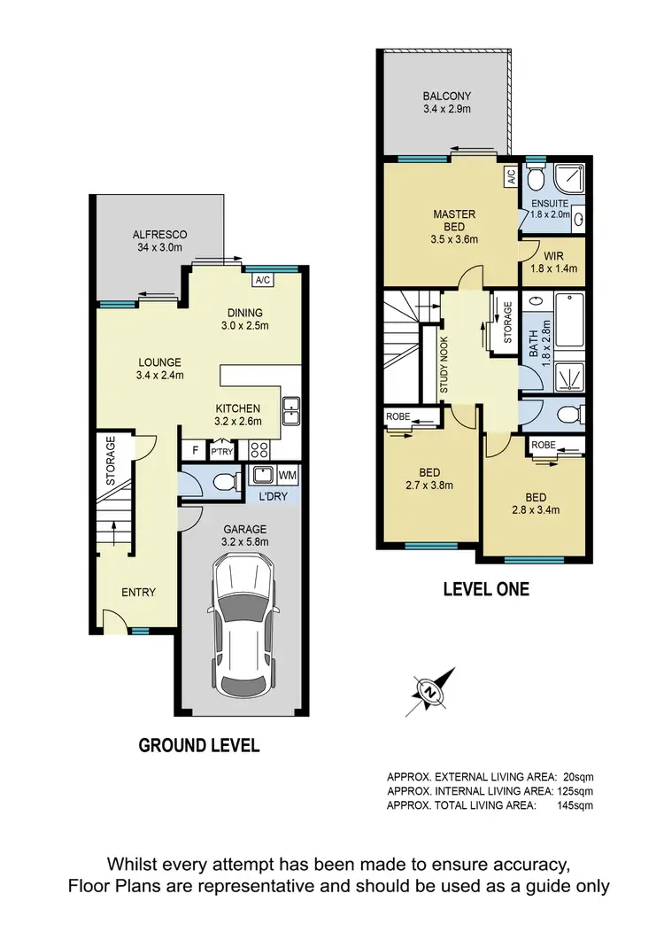 Floorplan of Homely townhouse listing, 9/4 Reserve Court, Murrumba Downs QLD 4503