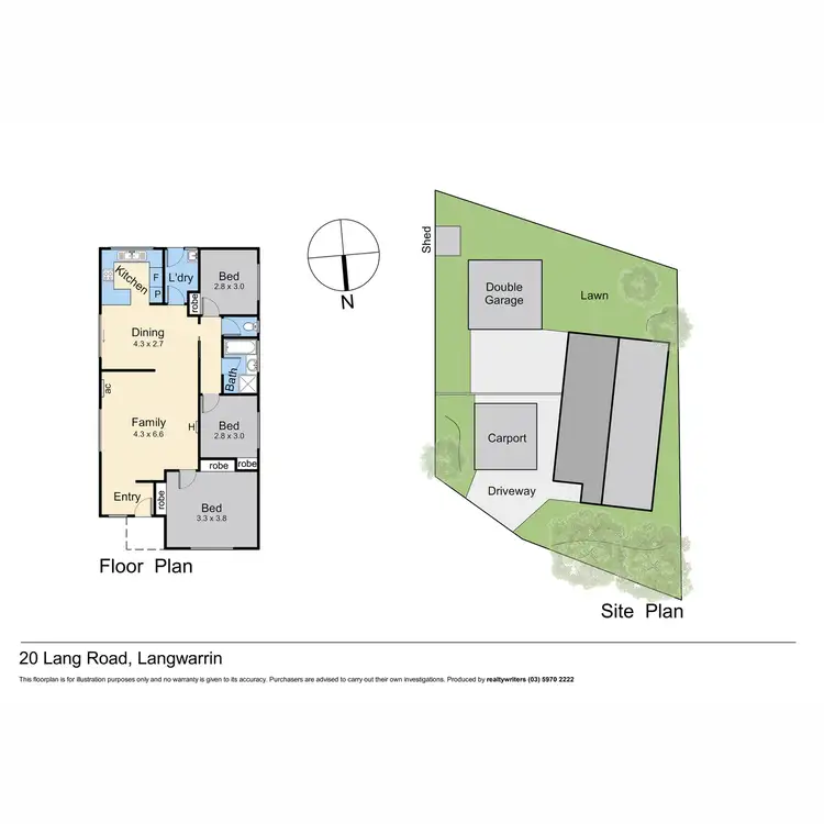 Floorplan of Homely house listing, 20 Lang Road, Langwarrin VIC 3910