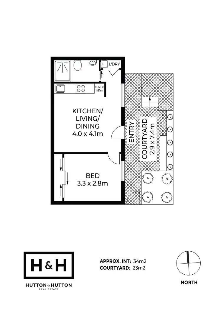 Floorplan of Homely unit listing, 4/22 Redfern Street, Woolloongabba QLD 4102