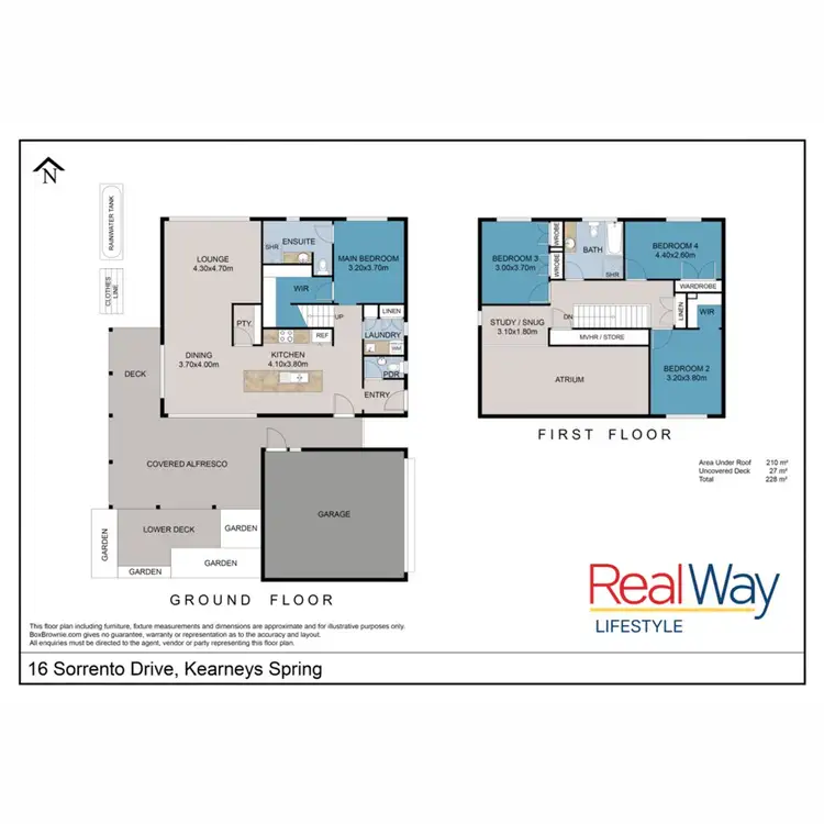 Floorplan of Homely house listing, 16 Sorrento Drive, Kearneys Spring QLD 4350