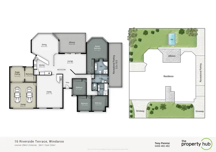Floorplan of Homely house listing, 16 Riverside Terrace, Windaroo QLD 4207