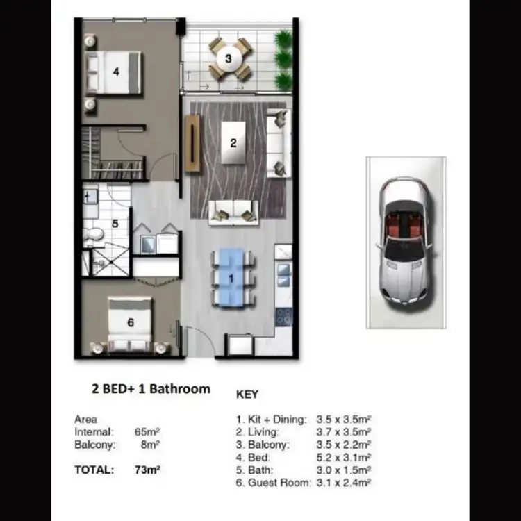 Floorplan of Homely unit listing, 5207 Harbourview Drive, Hope Island QLD 4212