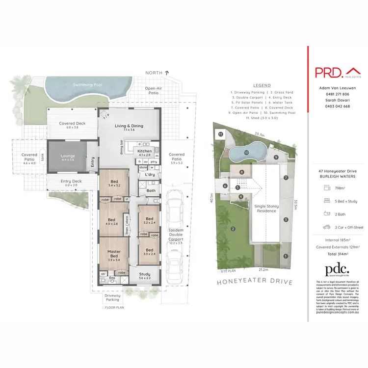 Floorplan of Homely house listing, 47 Honeyeater Drive, Burleigh Waters QLD 4220