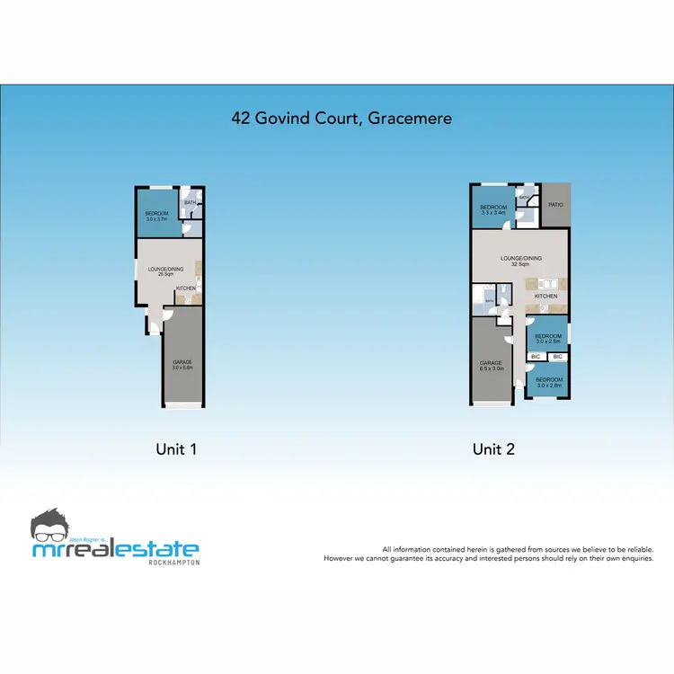 Floorplan of Homely semi-detached listing, 42 Govind Court, Gracemere QLD 4702
