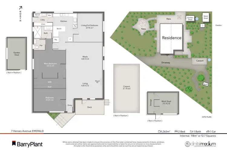 Floorplan of Homely house listing, 7 Heroes Avenue, Emerald VIC 3782