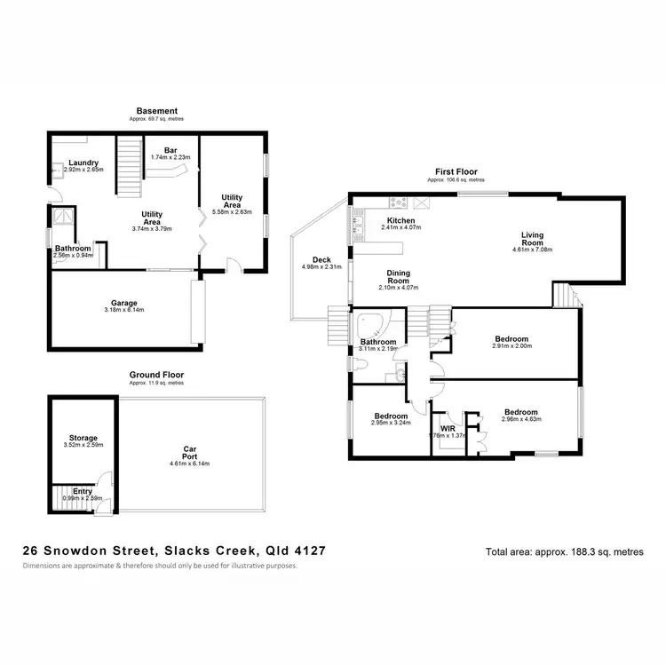 Floorplan of Homely house listing, 26 Snowdon Street, Slacks Creek QLD 4127