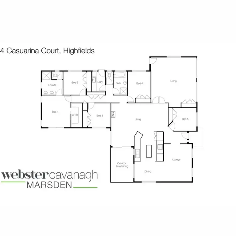 Floorplan of Homely house listing, 4 Casuarina Court, Highfields QLD 4352