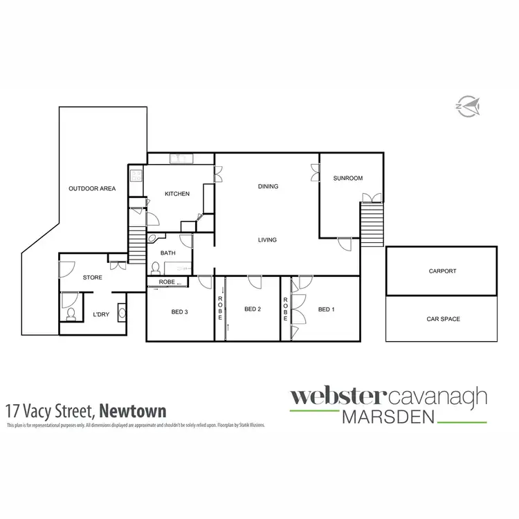 Floorplan of Homely house listing, 17 Vacy Street, Newtown QLD 4350