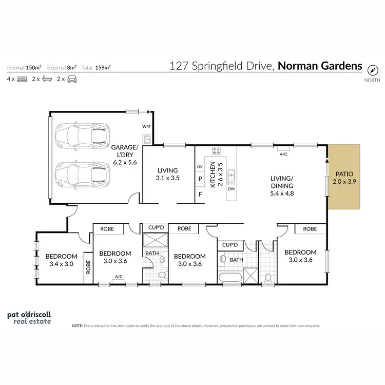 Floorplan of Homely house listing, 127 Springfield Drive, Norman Gardens QLD 4701