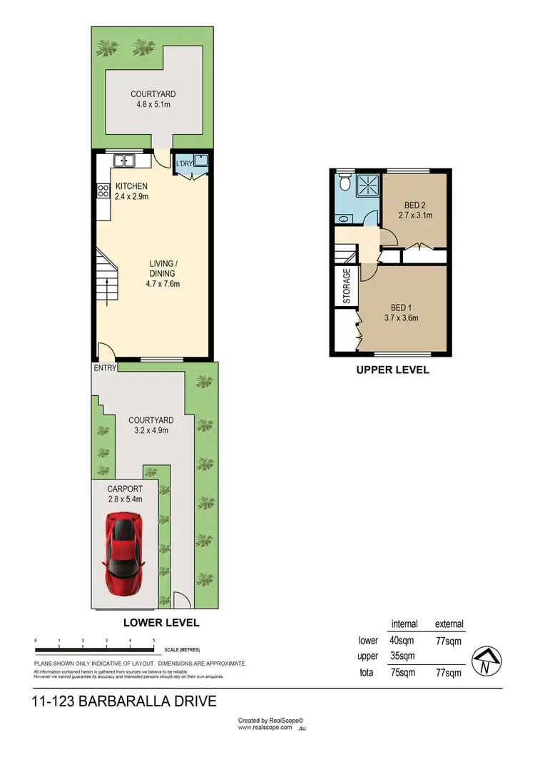 Floorplan of Homely townhouse listing, 11/123 Barbaralla Drive, Springwood QLD 4127