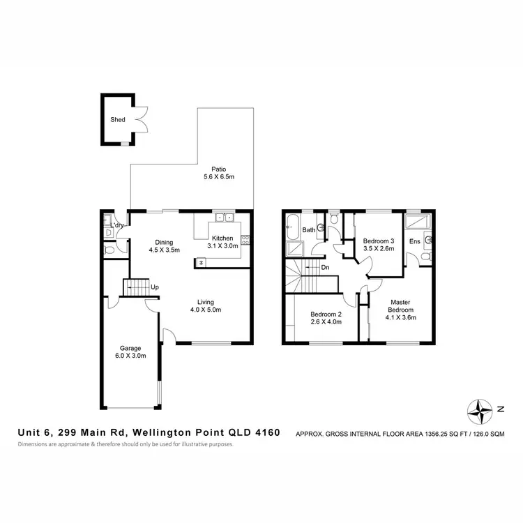 Floorplan of Homely townhouse listing, 6/299 Main Road, Wellington Point QLD 4160
