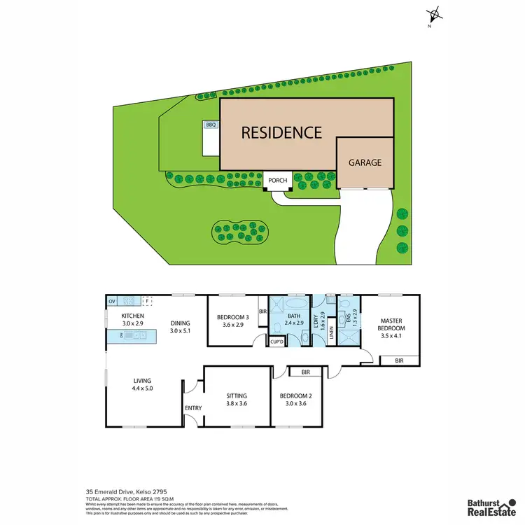 Floorplan of Homely house listing, 35 Emerald Drive, Kelso NSW 2795