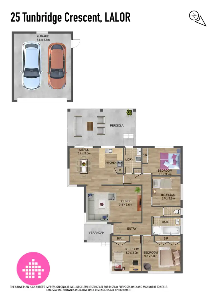 Floorplan of Homely house listing, 25 Tunbridge Crescent, Lalor VIC 3075
